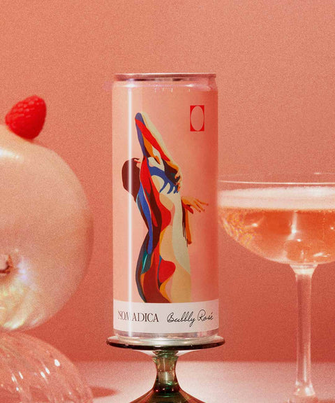 Bubbly Rosé, 4 cans x 250mL ea = 1.3 bottles