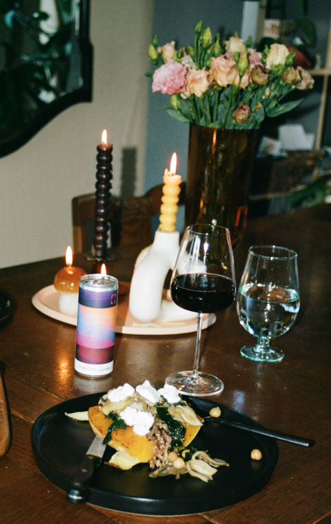 Squash and goat cheese yumminess