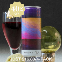 Red, 4 cans x 250mL ea = 1.3 bottles